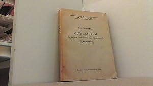 Volk und Staat in Lehre, Geschichte und Gegenwart. (Staatslehre).