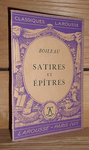 Seller image for SATIRES ET EPITRES for sale by Planet'book