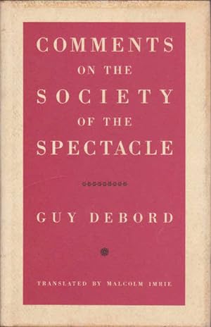 Seller image for Comments on the Society of the Specture for sale by Goulds Book Arcade, Sydney