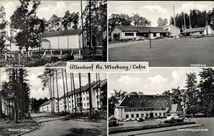 Ansichtskarte / Postkarte Allendorf Gießen an der Lahn Hessen, Gästehaus, Kath. Kirche, Mozart St...