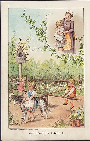 Seller image for Im Garten Eden I. Farb-Lithografie von 1894. for sale by ANTIQUARIAT Franke BRUDDENBOOKS