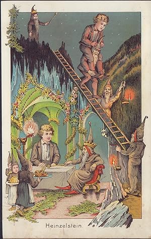 Seller image for Heinzelstein. Farb-Lithografie von 1894. for sale by ANTIQUARIAT Franke BRUDDENBOOKS