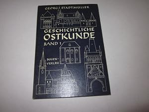 Bild des Verkufers fr Geschichtliche Ostkunde. Band 1 zum Verkauf von Versandantiquariat Schfer