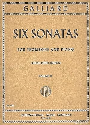 Bild des Verkufers fr 6 Sonatas vol.2for trombone and piano zum Verkauf von AHA-BUCH GmbH