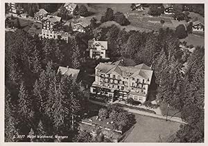 Hotel Waldrend Wengen Switzerland Vintage Real Photo Postcard