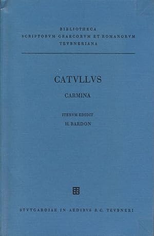 Bild des Verkufers fr Catulli Veronensis carmina. Iterum edidit H. Bardon. zum Verkauf von Antiquariat Lenzen