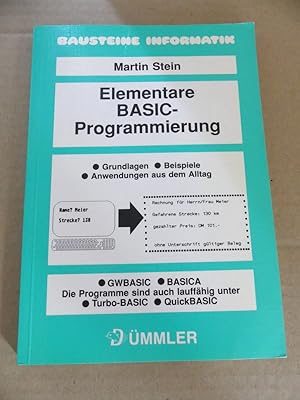 Bild des Verkufers fr Elementare BASIC-Programmierung. Dmmlerbuch 4671. - Zeichnungen Werner Stein zum Verkauf von Antiquariat Maralt