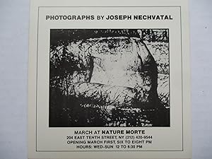 Imagen del vendedor de Joseph Nechvatal Photographs Nature Morte March 1 Exhibition invite postcard a la venta por ANARTIST