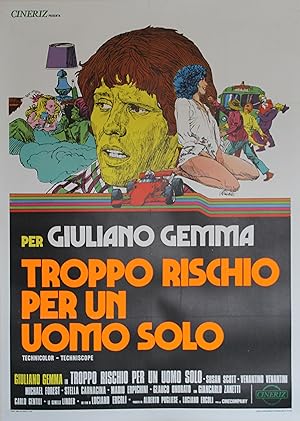 "TROPPO RISCHIO PER UN UOMO SOLO" Réalisé par Luciano ERCOLI en 1973 avec Giuliano GEMMA, Susan S...
