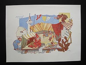 Bild des Verkufers fr Maruf 1.Akt" Original-Lithographie, rechts unten in die Platte signiert, Blatt: 30 x 40 cm, gutes Blatt zum Verkauf von Antiquariat Schleifer