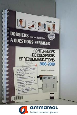 Image du vendeur pour Confrences de consensus et recommandations 2008-2009 mis en vente par Ammareal