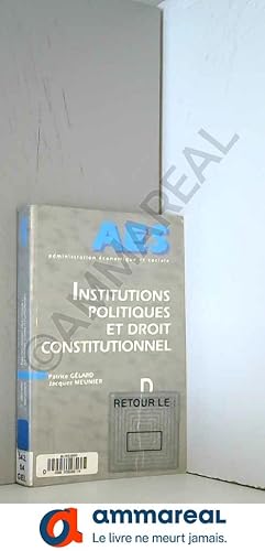 Immagine del venditore per Institutions politiques et droit constitutionnel. 4me dition venduto da Ammareal