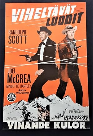 RIDE THE HIGH COUNTRY/Guns in the Afternoon - An original, 1962 First Screening A2 Movie Poster