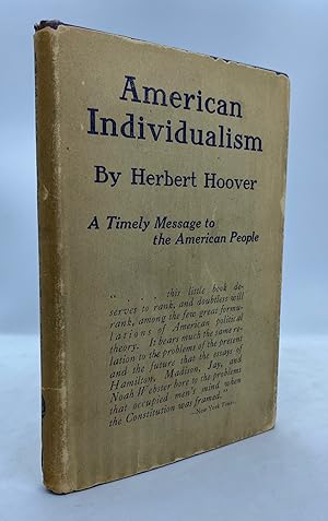 Seller image for American Individualism for sale by Cleveland Book Company, ABAA