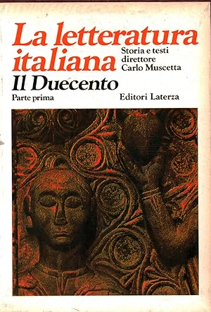 Imagen del vendedor de La letteratura italiana Storia e testi. Il Duecento dalle origini a Dante (Volume I, Tomo I) a la venta por Di Mano in Mano Soc. Coop