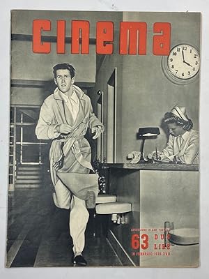 Immagine del venditore per CINEMA quindicinale di divulgazione cinematografica. Fascicolo 63 10 febbraio 1939. venduto da Libreria antiquaria Dedalo M. Bosio