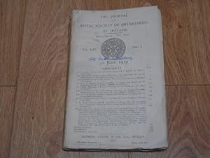 The Journal of the Royal Society of Antiquaries of Ireland Part 1. Vol LXV, 30 June 1935