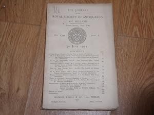 The Journal of the Royal Society of Antiquaries of Ireland Part 1. Vol LXII 30th June, 1932