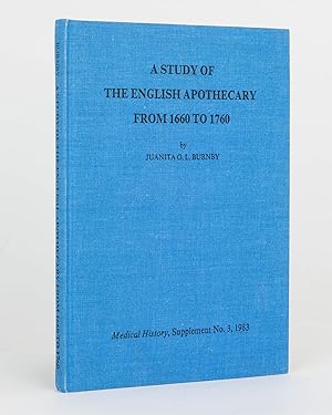 Bild des Verkufers fr A Study of the English Apothecary from 1660 to 1760 zum Verkauf von Michael Treloar Booksellers ANZAAB/ILAB