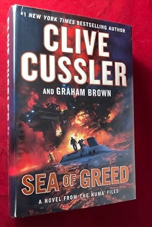 Bild des Verkufers fr Sea of Greed (SIGNED BY CUSSLER) zum Verkauf von Back in Time Rare Books, ABAA, FABA