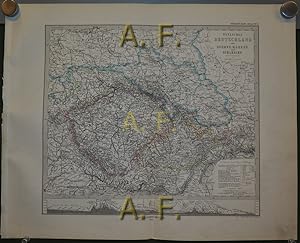 Image du vendeur pour stliches Deutschland oder Bhmen, Mhren und Schlesien, Stieler's Hand-Atlas No. 27, 1 : 1.850.000 (ca. 47 x 38 cm) mis en vente par Antiquarische Fundgrube e.U.