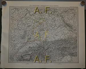 Imagen del vendedor de Sd-Westliches Deutschland und die Schweiz (bersicht), Stieler's Hand-Atlas No. 22, 1 : 1.850.000 (ca. 47 x 38 cm) a la venta por Antiquarische Fundgrube e.U.