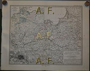 Imagen del vendedor de Die Preussischen Provinzen, Preussen und Posen, Stieler's Hand-Atlas No. 21, 1 : 1.850.000 (ca. 47 x 38 cm) a la venta por Antiquarische Fundgrube e.U.