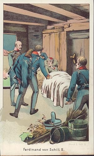 Seller image for Ferdinand von Schill II. Farb-Lithografie von 1894. for sale by ANTIQUARIAT Franke BRUDDENBOOKS
