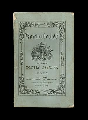 Image du vendeur pour Knickerbocker Magazine in Original Wraps, Vol. 24, No.1, July 1847. Published by John Allen. The Legend of the Subjugation of Spain, continued . by Washington Irving ; and much more. mis en vente par Brothertown Books