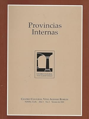 Immagine del venditore per Provincias Internas, Ao 1, No.2 venduto da Borderlands Book Store