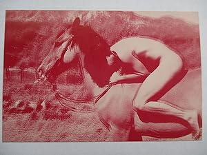 Seller image for Mexico, Horses, Indians Photographs by Philip Tsiaras Oggi Domani 1984 Exhibition invite postcard for sale by ANARTIST