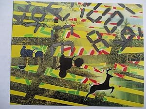 Seller image for John Fekner Paintings, Sculpture & Installations Semaphore 1985 Exhibition invite postcard for sale by ANARTIST