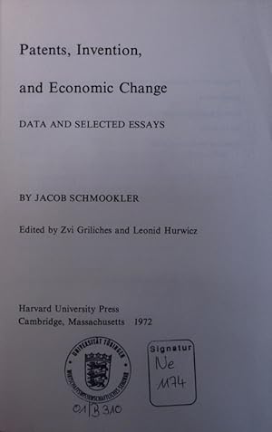 Seller image for Patents, invention, and economic change. Data and selected essays. for sale by Antiquariat Bookfarm