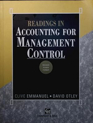 Bild des Verkufers fr Readings in accounting for management control. zum Verkauf von Antiquariat Bookfarm
