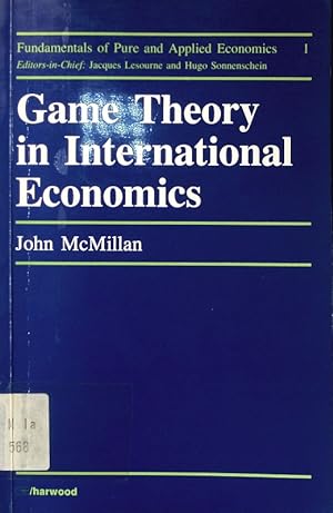 Bild des Verkufers fr Game theory in international economics. zum Verkauf von Antiquariat Bookfarm