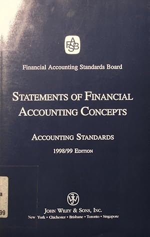 Seller image for Statements of financial accounting concepts. accounting standards . - 1998/99. for sale by Antiquariat Bookfarm