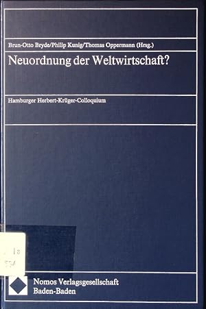 Image du vendeur pour Neuordnung der Weltwirtschaft? mis en vente par Antiquariat Bookfarm