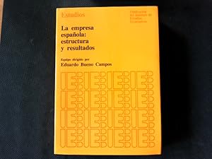 Bild des Verkufers fr La empresa espanola : estructura y resultados. Estudios. zum Verkauf von Antiquariat Bookfarm
