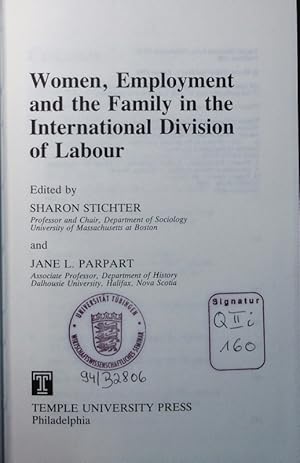 Bild des Verkufers fr Women, employment and the family in the international division of labour. zum Verkauf von Antiquariat Bookfarm