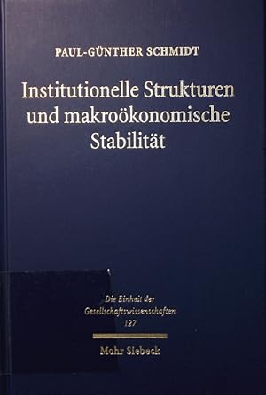 Bild des Verkufers fr Institutionelle Strukturen und makrokonomische Stabilitt. Eine international vergleichende analyse. zum Verkauf von Antiquariat Bookfarm