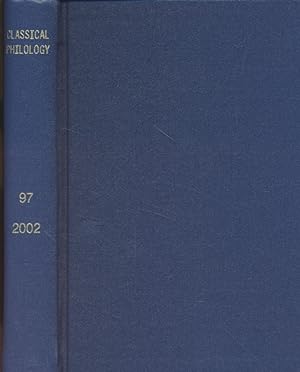 Image du vendeur pour Classical Philology, 97. No. 1-4. mis en vente par Fundus-Online GbR Borkert Schwarz Zerfa