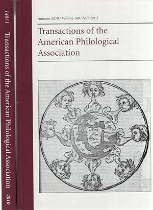 Transactions of the American Philological Association 2010 [2 Bd.e]. Volume 140 / Number 1-2.