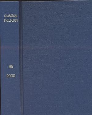 Imagen del vendedor de Classical Philology, 95. No. 1-4. a la venta por Fundus-Online GbR Borkert Schwarz Zerfa