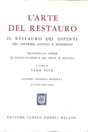 Seller image for L'arte del restauro: Il restauro dei dipinti nel sistema antico e moderno for sale by Messinissa libri