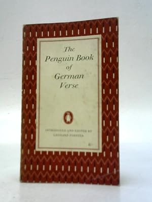 Bild des Verkufers fr The Penguin Book of German Verse. With Plain Prose Translation of Each Poem zum Verkauf von World of Rare Books