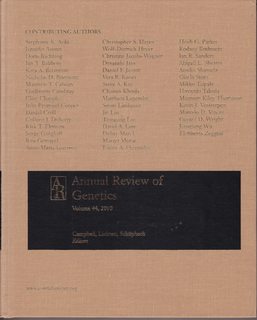 Annual Review of Genetics V44