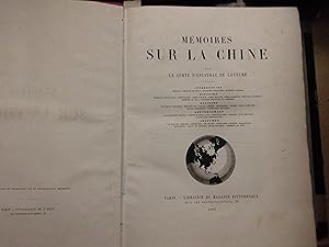 Seller image for Mmoires sur la CHINE for sale by Librairie Les Fleurs du mal