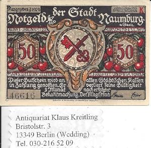 50 Pfennig-Schein der Stadt Naumburg