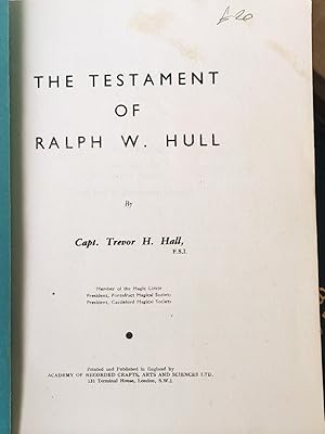 Image du vendeur pour The Testament of Ralph W. Hull mis en vente par Shore Books