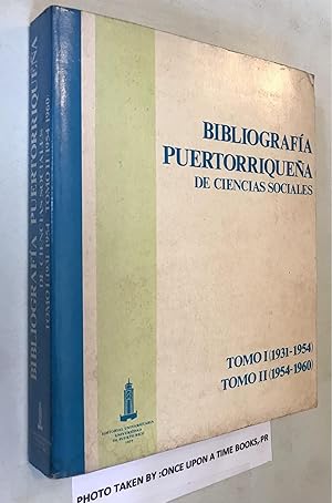 Bibliografi a puertorriquen a de ciencias sociales (Spanish Edition)T1 (1931-1954) T2 (1954-1960)